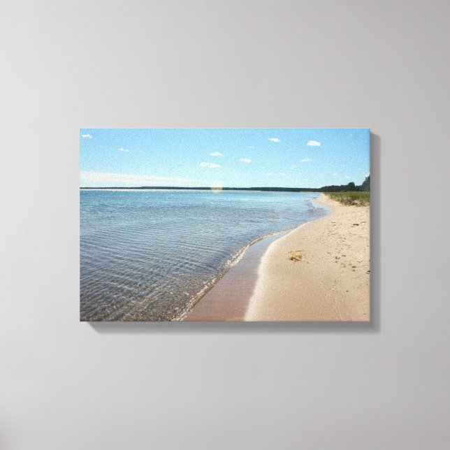 Peaceful at Big Traverse Canvas Print (Front)
