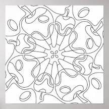 Peaceful Autumn: Abstract Apples Coloring