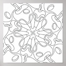 Peaceful Autumn: Abstract Apples Coloring