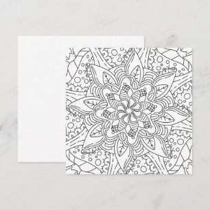 Peaceful Autumn: Woodland Coloring Card
