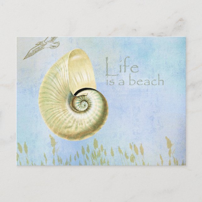 Peaceful Beach II Postcard (Front)