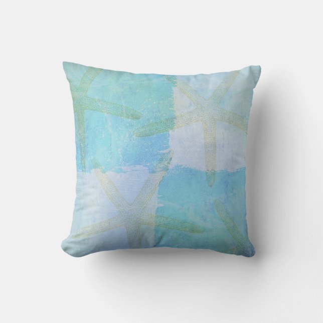 Peaceful Beach IV Throw Pillow (Front)