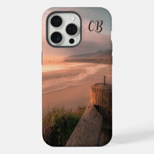 Peaceful Beach Sunset Ocean seaside Shore iPhone 15 Pro Max Case