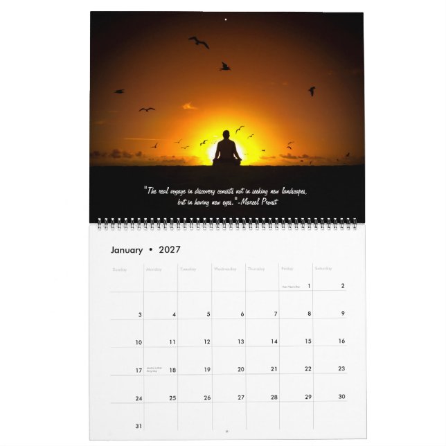 Peaceful Beaches 2015 Calendar (Jan 2027)