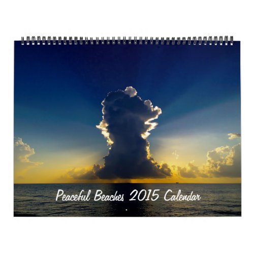 Peaceful Beaches 2015 Calendar