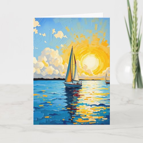 Peaceful Birthday Wishes | Sailboat