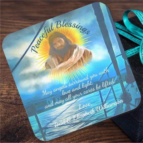 Peaceful Blessings 0916 Square Sticker