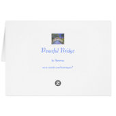 Peaceful Bridge - hi res Cards (Back Horizontal)