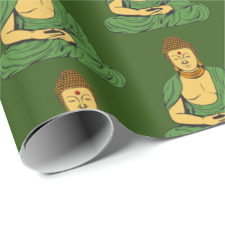 Peaceful Buddha Buddhist Monk Wrapping Paper