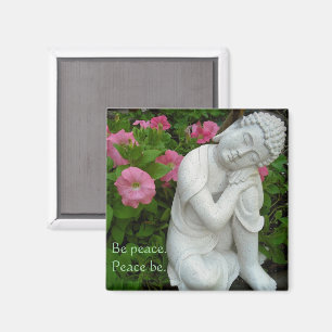 Peaceful Buddha Garden Magnet – Be Peace Zen Decor