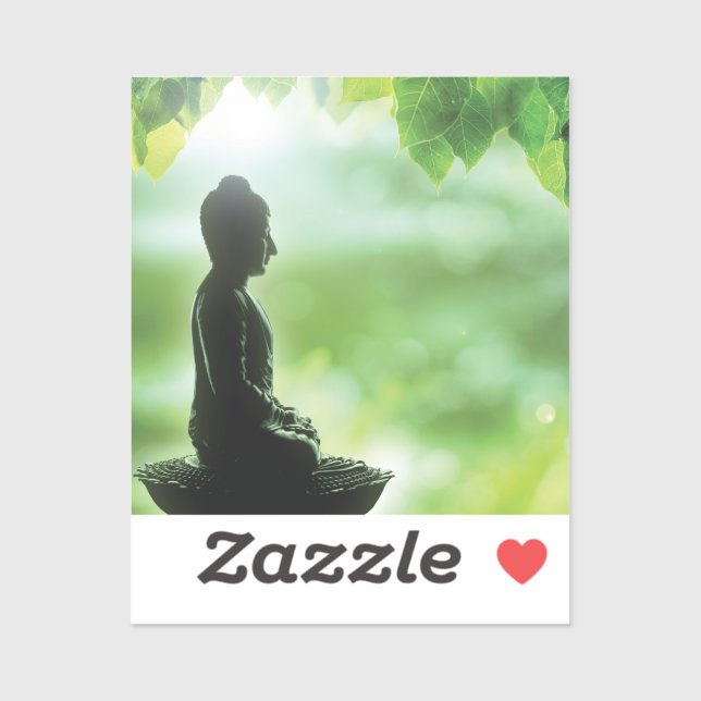 Peaceful Buddha in Nature Sticker (Sheet)