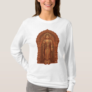Peaceful Buddha Long Sleeve T-Shirt Minimalist Z