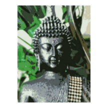 Peaceful Buddha Meditation Poster – Centered Zen A