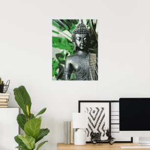 Peaceful Buddha Meditation Poster – Zen Wall Art