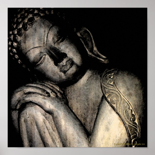 Peaceful Buddha Poster (Front)