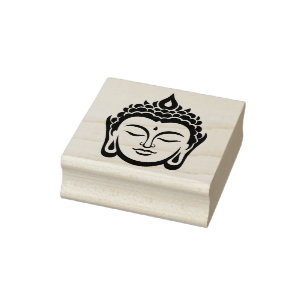 Peaceful Buddha Rubber Stamp