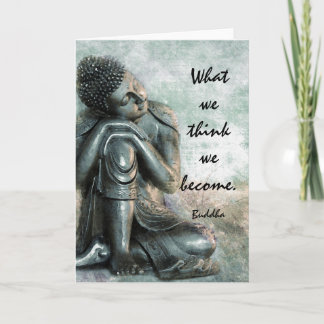 Peaceful Buddha words of wisdom Card