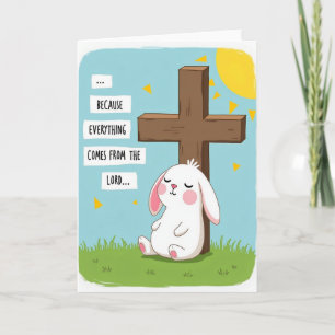 Peaceful Bunny Prayer Card