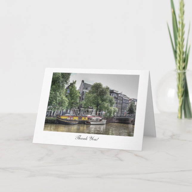 Peaceful Canal Scene - Thank You (Front)