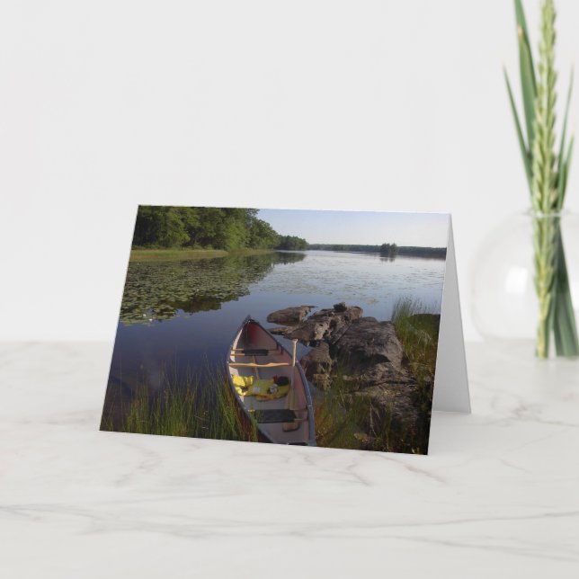 Peaceful Canoe Notecard (Front)