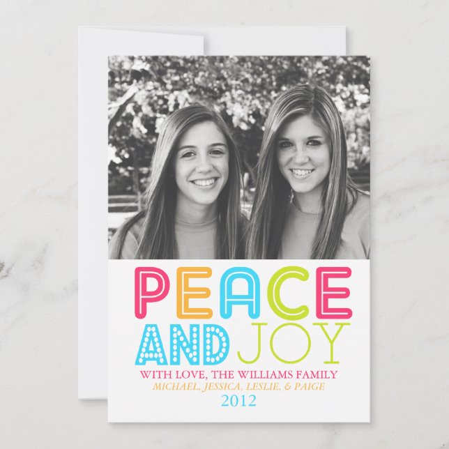 Peaceful Chevron Card (Front)