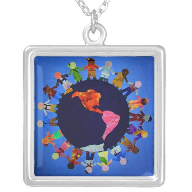 Peaceful Children around the World Necklace (Front)