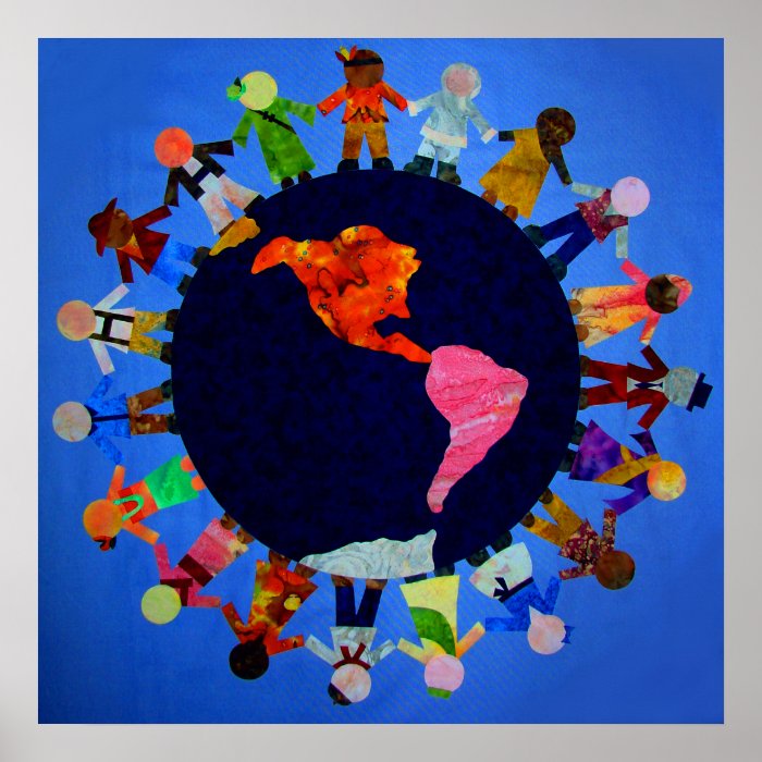 Peaceful Children around the World Posters