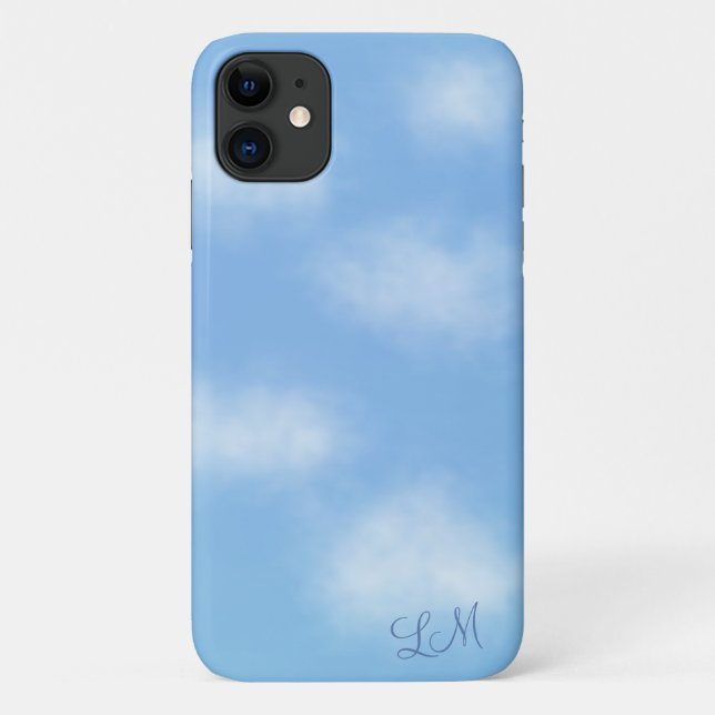 Peaceful Clouds Personalized Phone Case (Back)