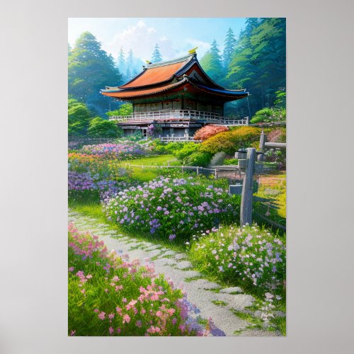 Peaceful Countryside Retreat Poster