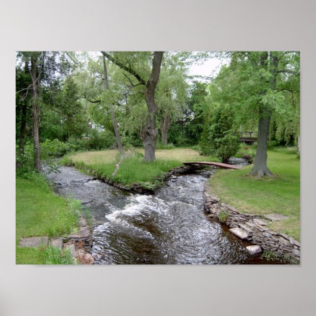 peaceful creek converges into 1 poster (Front)