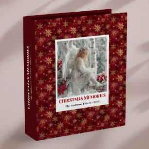 Peaceful Custom Name Angelic Holiday ring binder