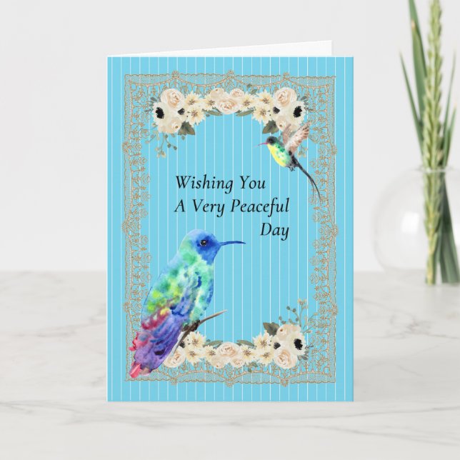 Peaceful Day for Senior in Nursing Home Card (Front)