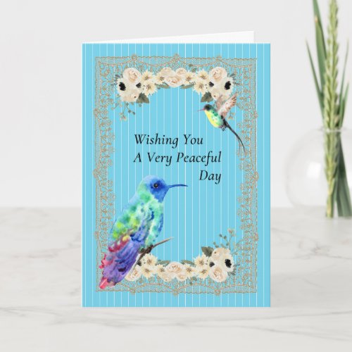 Peaceful Day for Senior in Nursing Home Card