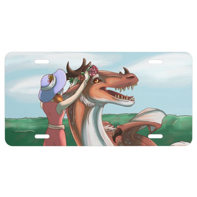 Peaceful Days License Plate (Front)