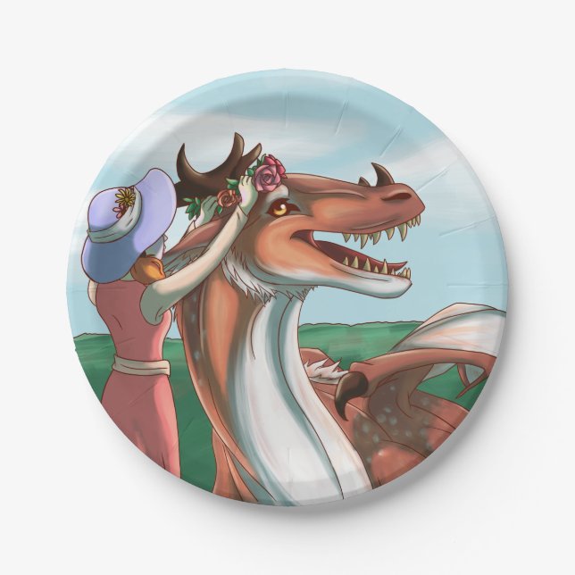 Peaceful Days Paper Plates (Front)