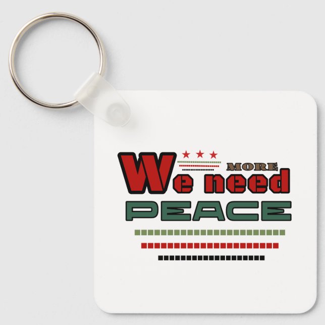 Peaceful design keychain (Front)
