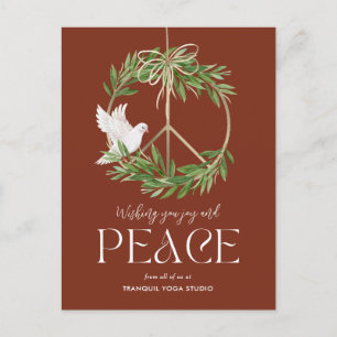 Peaceful Dove Business Holiday Card Postcard