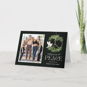 Peaceful Dove Business Holiday Photo Card