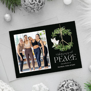 Peaceful Dove Business Holiday Photo Card