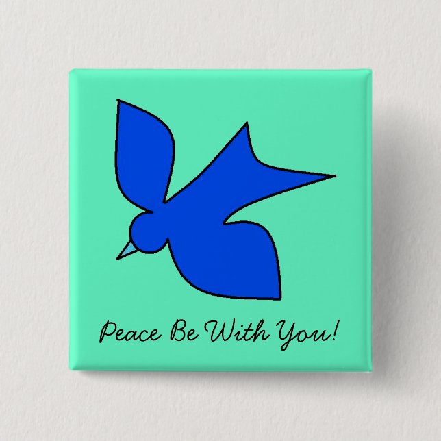 Peaceful Dove Pinback Button (Front)
