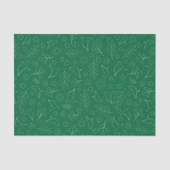 Peaceful Doves Tissue Paper (Front)