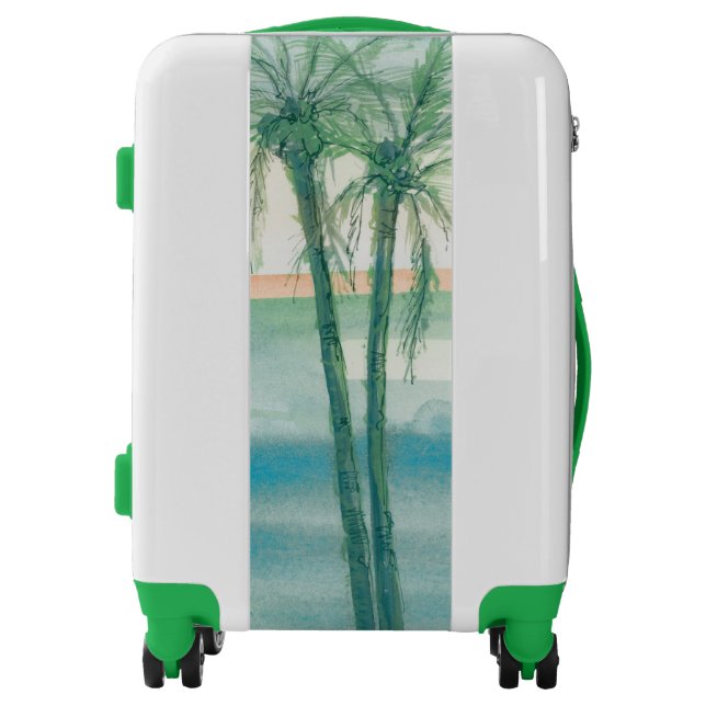 Peaceful Dusk Tropical Luggage (Front)