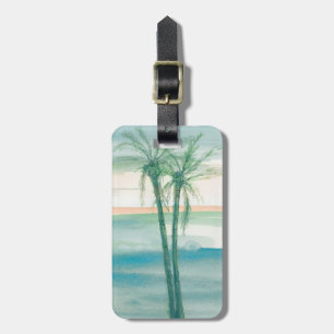 Peaceful Dusk Tropical Luggage Tag