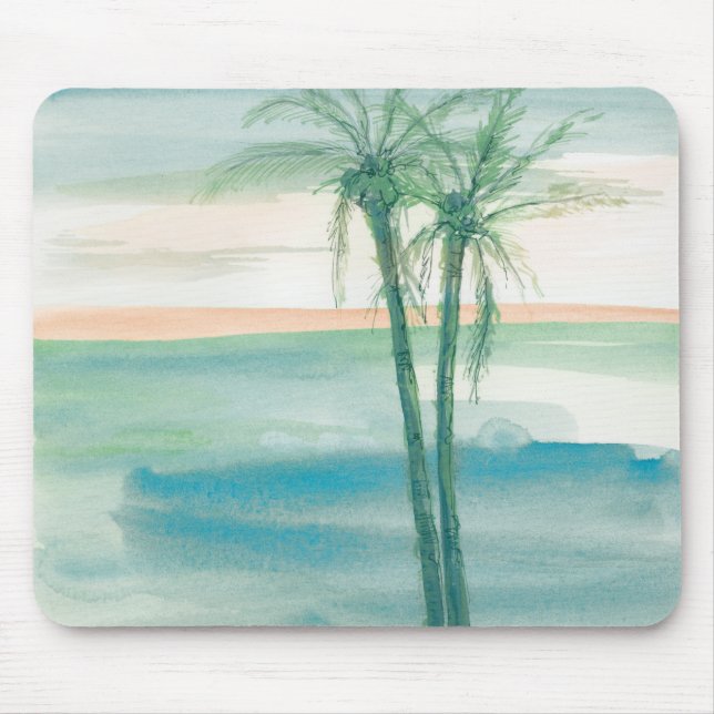 Peaceful Dusk Tropical Mouse Pad (Front)