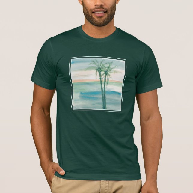 Peaceful Dusk Tropical T-Shirt (Front)