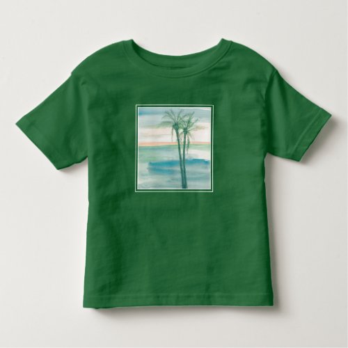 Peaceful Dusk Tropical Toddler T_shirt