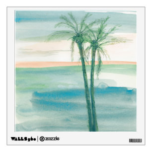 Peaceful Dusk Tropical Wall Decal