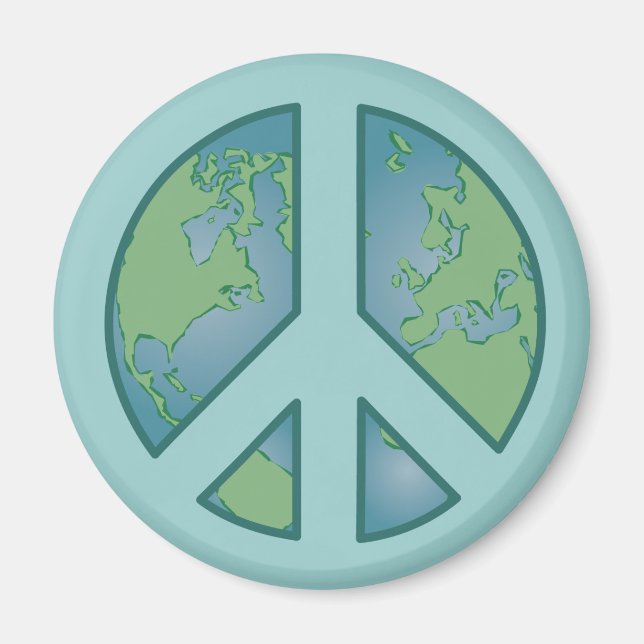 Peaceful Earth Magnet (Front)