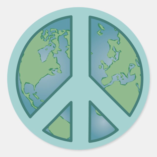 Peaceful Earth Sticker (Front)