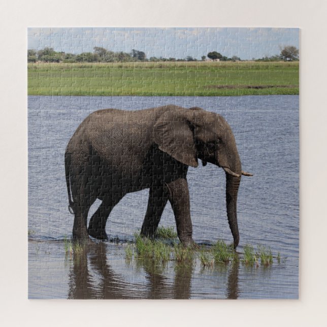 peaceful elephant jigsaw puzzle (Vertical)